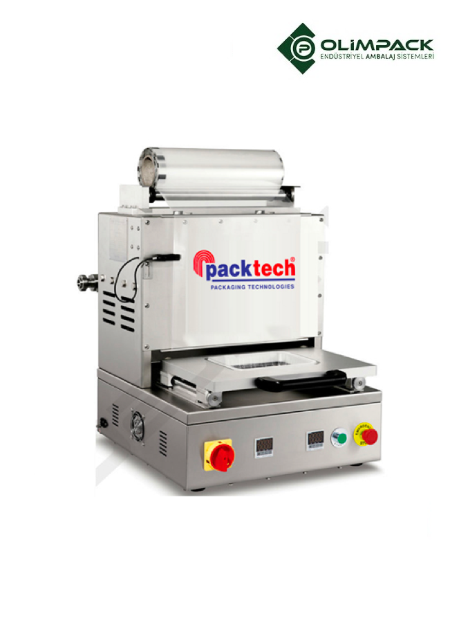 PACKTECH  DT 5 YARI OTOMATİK MASAÜSTÜ TABAK KAPAMA MAKİNESİ